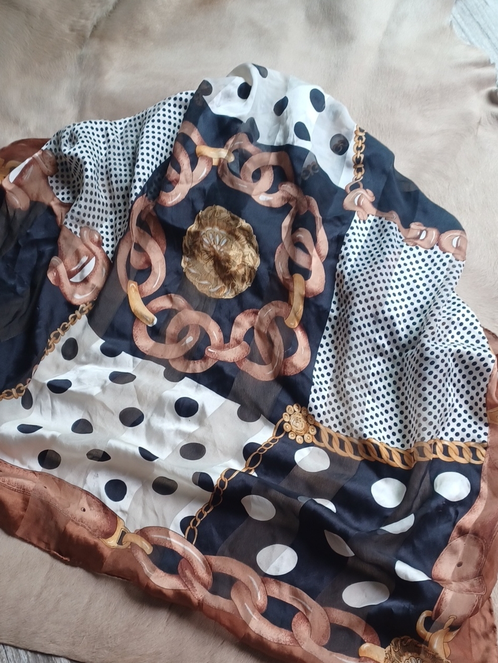 Vintage LANCEL Silk Scarf